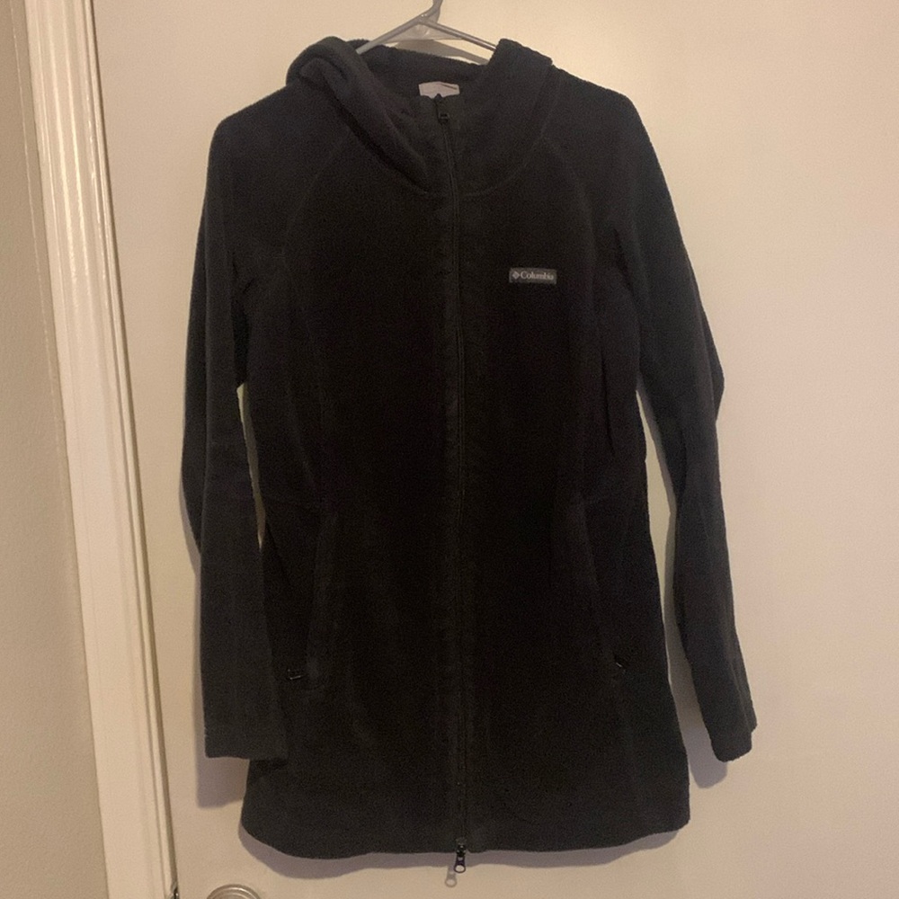 Columbia Black Zip Up Jacket with Zip Pockets
